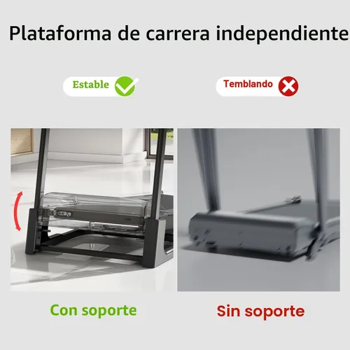 Vista 7 de UMAY Fitness 20% Treadmill with Auto Incline, Running Foldable Treadmills