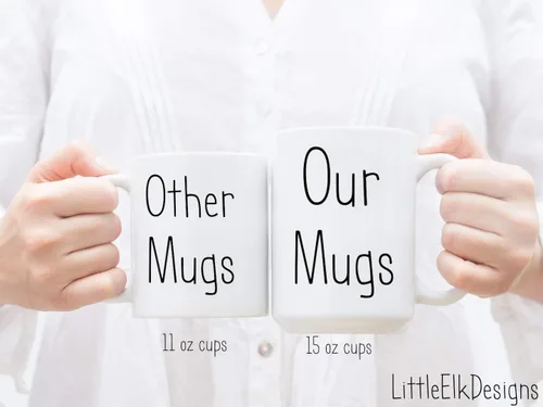 Vista 2 de Taza de café grande con texto en inglés "I'm only talking to my dog today 15oz Cup Pet Owner Gift