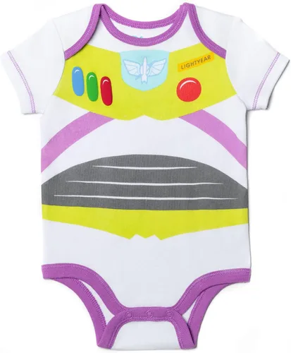 Vista 3 de Disney - Body para bebé con gorro Toy Story, Pooh, Los Increíbles, Monstruos y Mickey., 12 meses, Buzz Lightyear