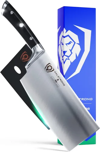 Vista 10 de Dalstrong - Cuchillo de carnicero, 4.5 pulgadas, serie Gladiador Elite, cuchillo de cocina resistente para regalo, mango negro, cuchillo afilado