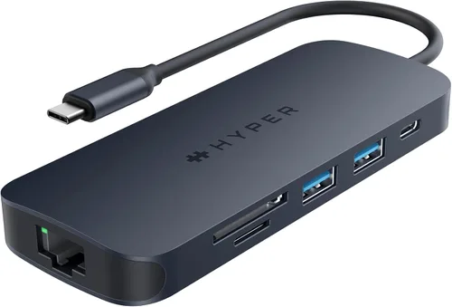 Vista 9 de HyperDrive Next Hub USB C de 4 Puertos para Mac, PC, Chromebook con HDMI 4K60Hz, 2 USB-A, Hub USB C 10Gbps, Puertos USB-C 10Gbps 100W de Entrega