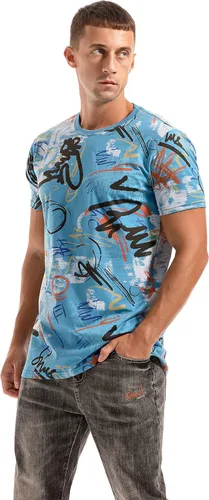 Vista 2 de YININF Camisetas gráficas para hombre - Hipster Hip-Hop Cool Novedoso Diseño Streetwear Camisetas