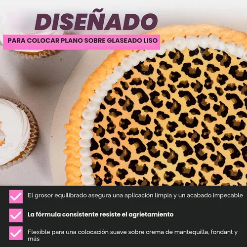 Vista 6 de Paper2eat - Hojas de glaseado comestibles de alta calidad de 8.5 x 11 pulgadas - 3 unidades - Hojas de glaseado comestibles blancas - Certificado