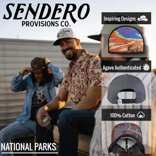 Vista 2 de Colección Snapback de sombrero de cuerda trenzada National Park