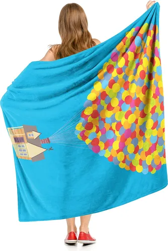 Vista 4 de Northwest Up Silk Touch - Manta de 50 x 60 pulgadas, corazón de globo