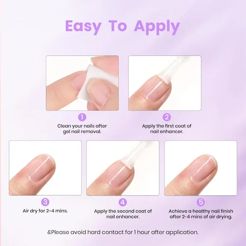 Vista 9 de Beetles - Fortalecedor de uñas de 0.5 onzas líquidas, potenciador de uñas de uva para uñas dañadas, fortalecedor y crecimiento de uñas, esmalte