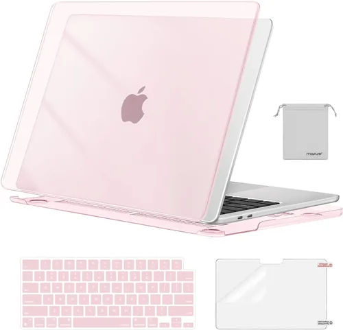 Vista 33 de MOSISO - Carcasa rígida de plástico, cubierta de teclado, protector de pantalla y bolsa de almacenamiento para MacBook Pro 13 pulgadas/33 cm azul
