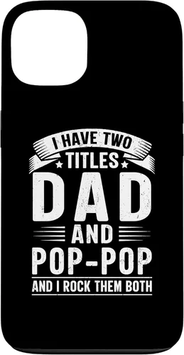 Vista 7 de I Have Two Titles Dad and Pop-Pop Funny Father's Day Grandpa Case for iPhone 17