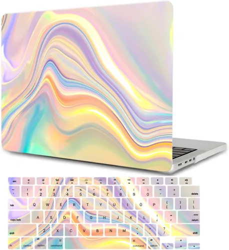 Vista 34 de Funda compatible con MacBook Pro de 13 pulgadas con CD-ROM (Modelo: A1278, versión antigua 2012 2011 2010 2009 2008), carcasa rígida de plástico Cara