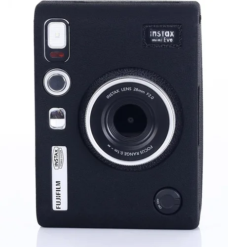 Vista 3 de Pocoukate Funda protectora para Instax Mini EVO, funda de silicona suave con protector de pantalla para cámara instantánea Fujifilm Instax Mini EVO