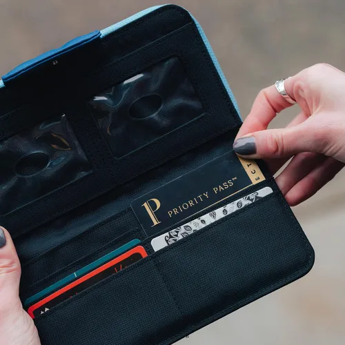 Vista 30 de Sherpani Tulum, cartera grande de nailon con cremallera alrededor, cartera con tarjetero organizador para mujer