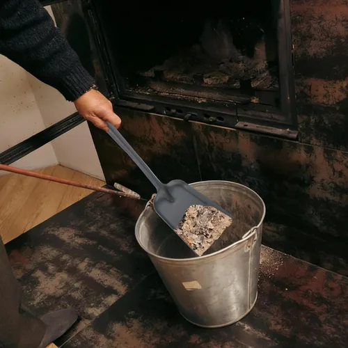 Vista 9 de Pala de hollín Pala multifuncional Estufa Pala de cocina Pala de cenizas de carbón Pala de ceniza de chimenea Pala de limpieza Pala de limpieza