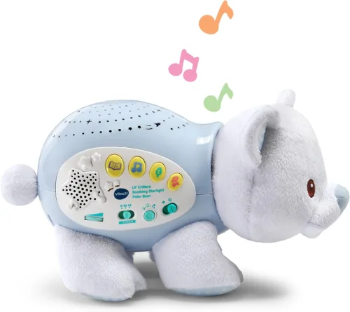 Vista 3 de VTech Baby Lil' Critters Proyector Relajante de Luz Estelar con Oso Polar para Guardería