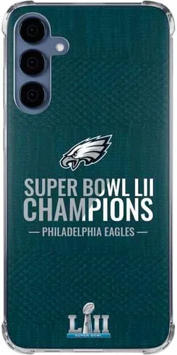 Vista 8 de Skinit Clear Phone Case Compatible with Galaxy A35 5G - Officially Licensed NFL Philadelphia Eagles Black & White Design
