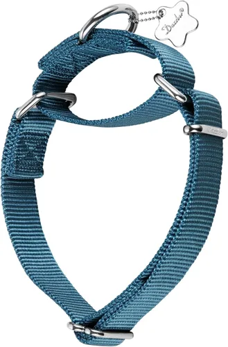 Vista 10 de Martingale collares para perros, ajustable, durable, color sólido, de nylon, Collar para perro grande, mediano y pequeño, por Dazzber, Rosado