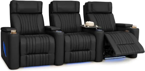 Vista 25 de Seatcraft Valore Asiento de cine en casa Tabaco Sillón Individual