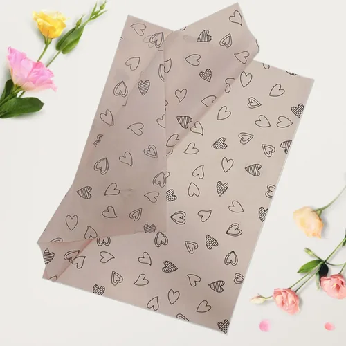 Vista 5 de 20 hojas de papel de regalo de corazón, papel de copia a prueba de humedad para proyectos de ropa y manualidades