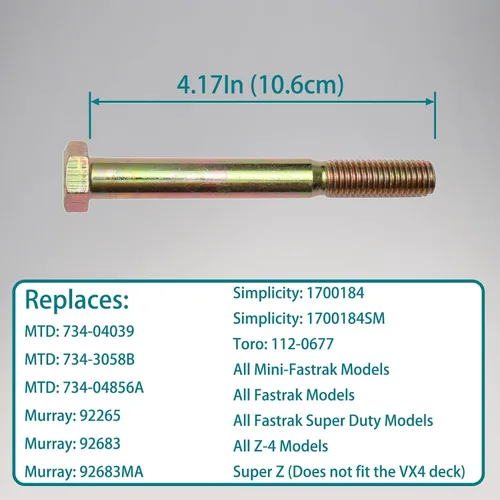 Vista 2 de Juego de 4 ruedas para cortacésped para cortacésped, compatible con Hustler 788166 31997 Rotary 13445 MTD John Deere y más modelos
