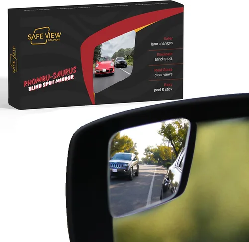 Vista 10 de Safe View Company - Espejos de punto ciego para automóviles, cambia de carril con confianza, hechos de vidrio convexo real, de larga duración, fácil