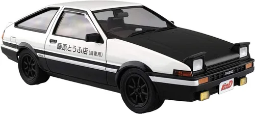 Vista 2 de Aoshima Inicial D: Kit de modelo a escala 1:24 para Toyota Trueno V37 AE86 de Takumi Fujiwara