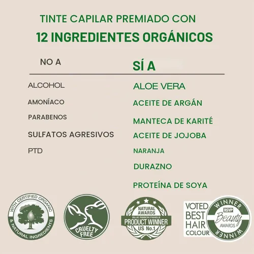 Vista 6 de Naturigin - Tinte permanente para el cabello sin amoníaco para mujeres, 4.0 Marrón 4.0
