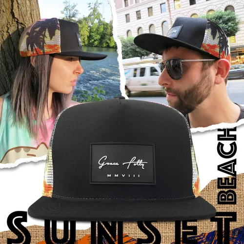 Vista 4 de Grace Folly Gorra de camionero para hombres y mujeres Gorras de malla estilo snapback