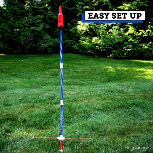 Vista 5 de Play Platoon Bottle Jam - Juego de discos voladores para adolescentes y adultos para jugar al aire libre - Juego de fiesta de patio del 4 de julio