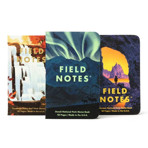 Vista 12 de Field Notes: Paquete Original de Kraft de 3 - Papel Mixto (1 Gráfico/Cuadrícula, 1 Rayado/Lineado, 1 Liso/Blanco) Cuadernos de Notas - Cuadernos