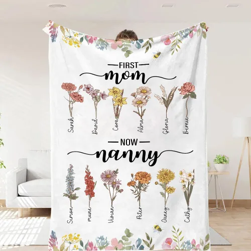 Vista 11 de Pofily Regalos de hija para mamá, manta "to My Daughter", regalos para mamá, abuela, tatarabuela, regalo para mamá, regalo de Navidad, graduación