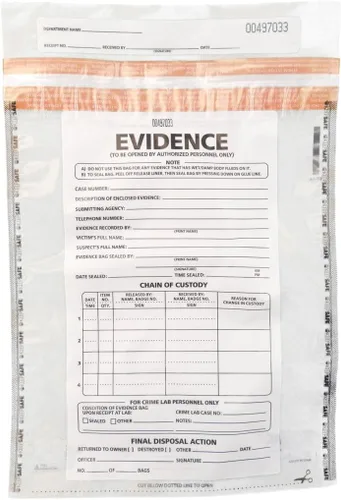 Vista 8 de Bolsa de plástico para evidencia, 100 unidades, L