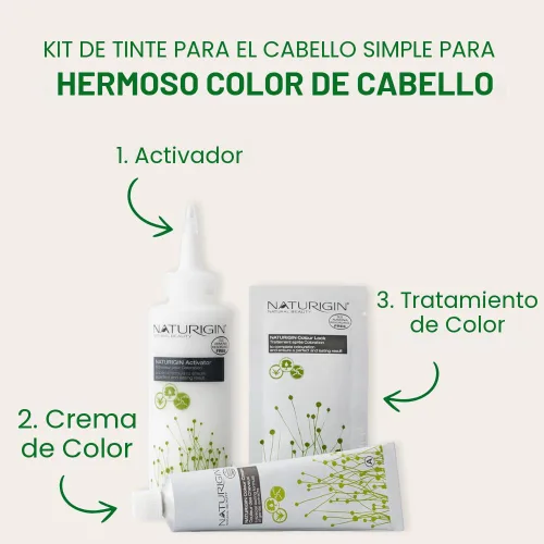 Vista 2 de Naturigin coloración permanente para cabello, marrón, (Light Chocolate Brown)