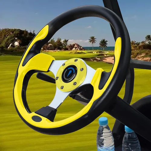 Vista 10 de Volante universal de carrito de golf para Club Car, EZGO, Yamaha, Star Car y otras marcas de carritos de golf y barcos. El adaptador se vende por