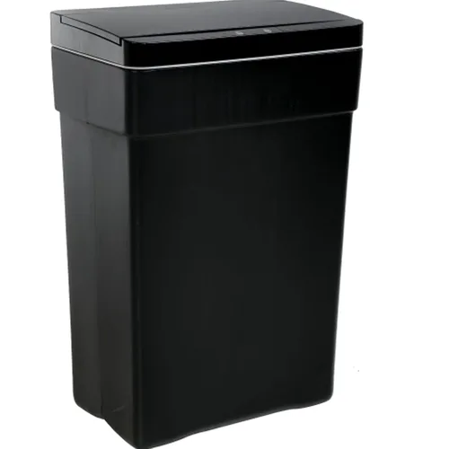 Vista 7 de Basurero automático de 50 litros/13.2 galones para cocina, sin contacto, de alta capacidad, resistente a las manchas, con tapa (1, negro)