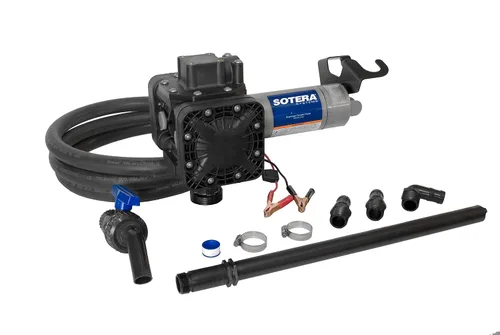 Vista 6 de Sotera Bomba de transferencia química de 12 V CC, Chemtraveller portátil con medidor - Bomba de transferencia de ácido suave para aplicaciones al
