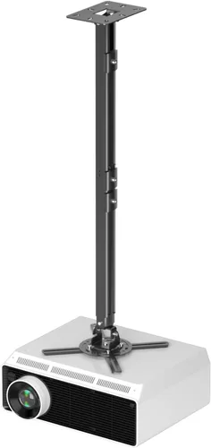 Vista 9 de suptek Soporte de montaje en techo para proyector se adapta a techo plano o inclinado, altura ajustable con longitud extensible de 30.7-49.21 Negro