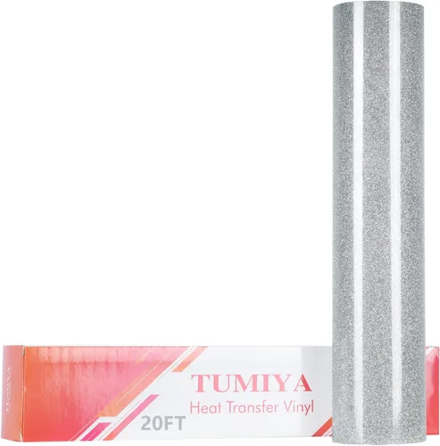 Vista 75 de TUMIYA - Rollo de vinilo para transferencia de calor (100.1 x 14.8 ft, vinilo adhesivo brillante HTV (rosa)