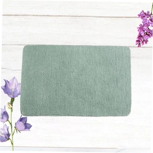 Vista 6 de Luxshiny Alfombra de baño, antideslizante, resistente al deslizamiento, alfombra de felpa para baño, alfombra de pasillo de baño, alfombra de Verde