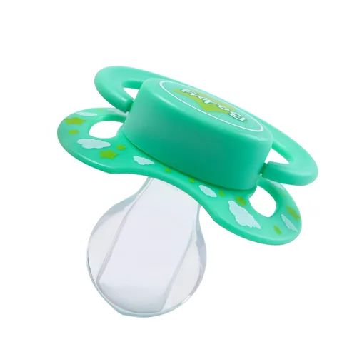 Vista 4 de LittleForBig Bigshield Gen-II Chupete Impreso De Gran Tamaño - Azul Dreamy & Green Baby