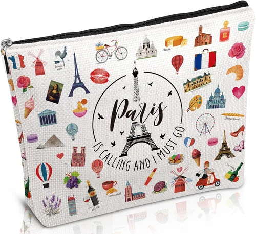 Vista 12 de Artículos de viaje esenciales Recuerdos Regalos - Bolsas de maquillaje, neceser de cosméticos y artículos de aseo de regalo para mujeres, niñas