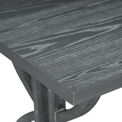 Vista 94 de Juego de mesa de comedor vintage de 6 piezas, juego de mesa de comedor de cocina de madera maciza con 4 sillas ergonómicas acolchadas y banco, mesa