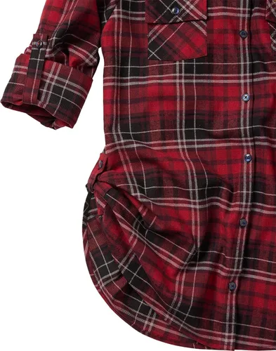 Vista 5 de Legendary Whitetails Camisa de franela a cuadros Stockyards para mujer