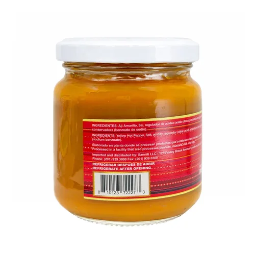 Vista 4 de Sanniti Pasta de pimiento picante peruano Pasta de molido DOP importada de Perú (paquete de 2) (7.5 onzas, amarillo aji)