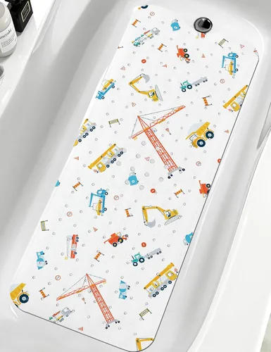 Vista 8 de LNOND Alfombra de baño para niños, alfombrilla de baño con diseño de tiburones marinos, alfombrillas de baño antideslizantes para niños