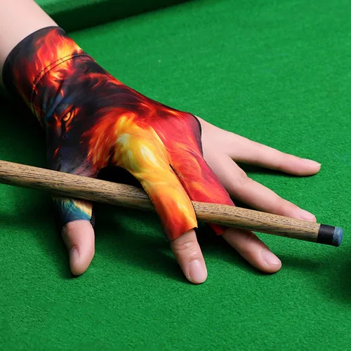 Vista 6 de Guantes de billar profesionales, guantes de piscina con acolchado antideslizante para un agarre seguro y un movimiento suave