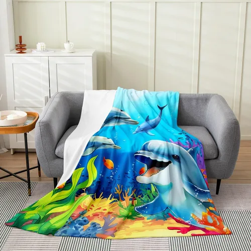 Vista 17 de Erosebridal Hammerhead Shark Flannel Blanket 40x50 Marine Life Fuzzy Plush Throw for Sofa Couch Hammerhead Shark Lover Gifts Ocean Sealife Fleece
