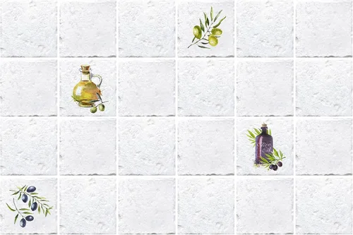 Vista 3 de Dundee Deco GRAZPG7127 Panel de pared 3D de PVC de imitación de azulejos verdes y amarillos, 3 pies x 2 pies (35.4 in x 23.6 in), decoración