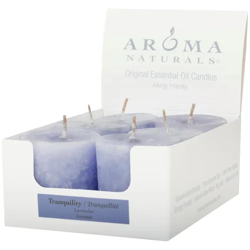 Vista 16 de Aroma Naturals Votive Candles Aceite esencial con abeto de enebro y albahaca, Evergreen Holiday, 6
