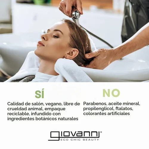 Vista 7 de GIOVANNI Mascarilla capilar de biotina y colágeno, acondiciona