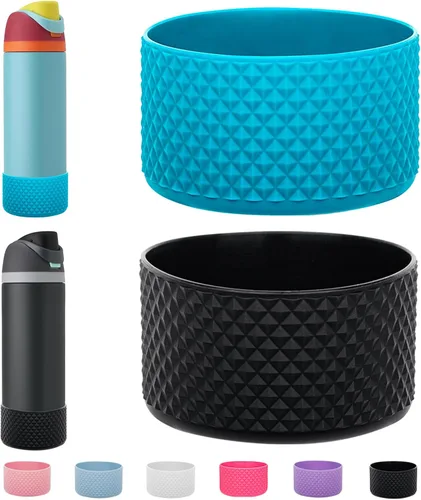 Vista 40 de WK IEASON 2 fundas de silicona para botella de agua Owala, base protectora para botella de agua Owala FreeSip Twist y Flip Flask accesorios