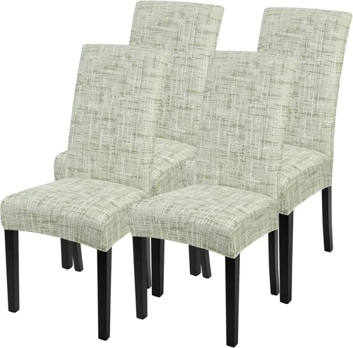 Vista 45 de SearchI Juego de 2 fundas elásticas para sillas Parsons de comedor, fundas elásticas con estampado de elastano, extraíbles, lavables, fundas